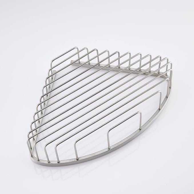 GORDEE Bathroom Shower Caddy Corner Shelf, Corner-Hollow Design, Ultra Sturdy Rust-Proof Stainless Steel Shelf Organizer Shampoo Holder, Wall Mounted Storage Rack for Bathroom, Brushed Nickel