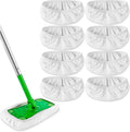 KEEPOW Reusable Wet Pads Compatible with Swiffer Sweeper Mop, Dry Sweeping Cloths, Washable Microfiber Wet Mopping Cloth Refills for Surface/Hardwood Floor Cleaning, 8 Pack (Mop is Not Included)