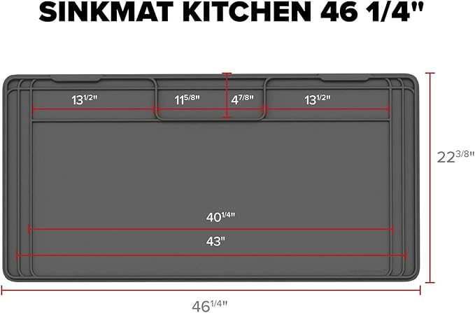 WeatherTech SinkMat – Waterproof Under Sink Liner Mat for Kitchen Bathroom – 46” x 22” Inches - Durable, Flexible Tray – Home undersink Organizer Must Haves, Tan
