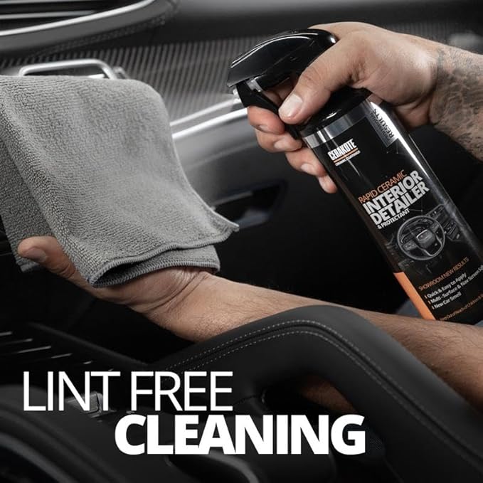 CERAKOTE Microfiber Towels (12 Pack) - Cleaning and Application Towels Durable Microfiber Material - 300 GSM Lint-Free Towel - Ideal for Cars, Home, Shop and Office Cleaning