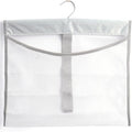 ALYER Hanging Mesh Shower Pockets for 34oz/1000ml Shampoo and Conditioner,Colorful Bath Toy organizer,Hanging Tandem Type Closet Accessories Storage Bag,Gray