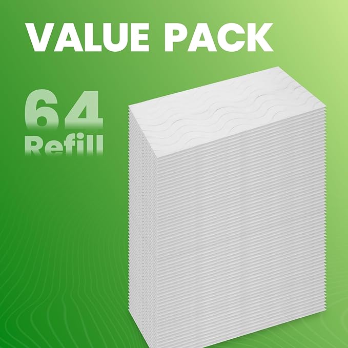 Upgraded Wet Mop Pads for Swiffer Sweeper Wet Mopping Cloths Refills,64 Count
