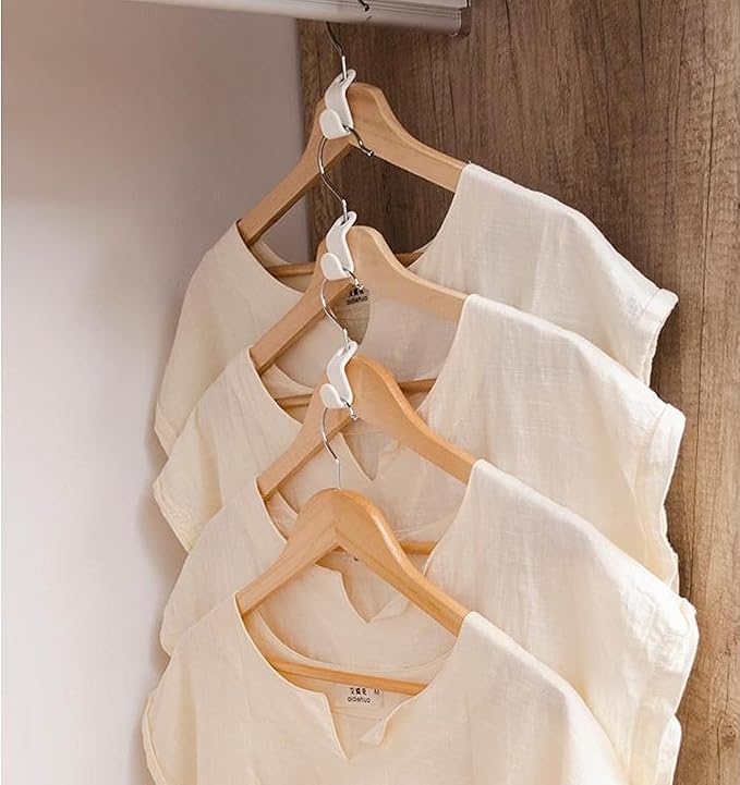 40 Pcs Clothes Hanger Connector Hooks,Closet Space Saversand Organizer Closets, Hanger Extender Clips, Cascading Hanger Hooks, Household Strong Load-Bearing Closet Hook, Clothes Hangers Space Saving