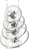 YQh The-Cabinet Pot Lid Organizer,Door Mounted Pot cover rack,Pot Lid Storage,Cabinet-Hanging Type Pot Lid Rack,304 stainless steel Pot cover support in kitchen, cabinet and food cabinet