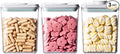 EQI Airtight Food Storage Containers,1.3Qt 3Pcs Pop Food Containers with Lids, Stackable One Button Opening Kitchen Pantry Organizers and Storage, BPA-Free Food Containers Set for Snacks Candy Spices