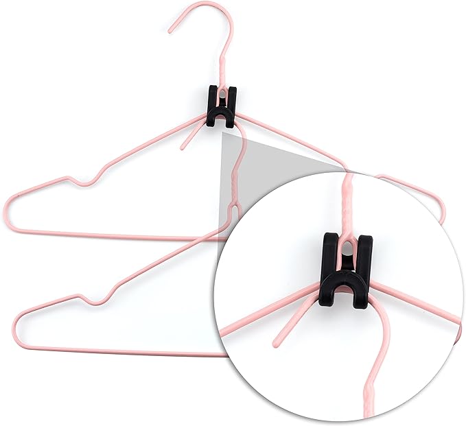 60 Pack S Shape Clothes Hanger Connector Hooks Hanger Extender Clips Mini Space Saver Hanger Clothes Hanger Extender Connector Hook Space Saving Cascading Hanger Organizer Hanger Connection Hook Black