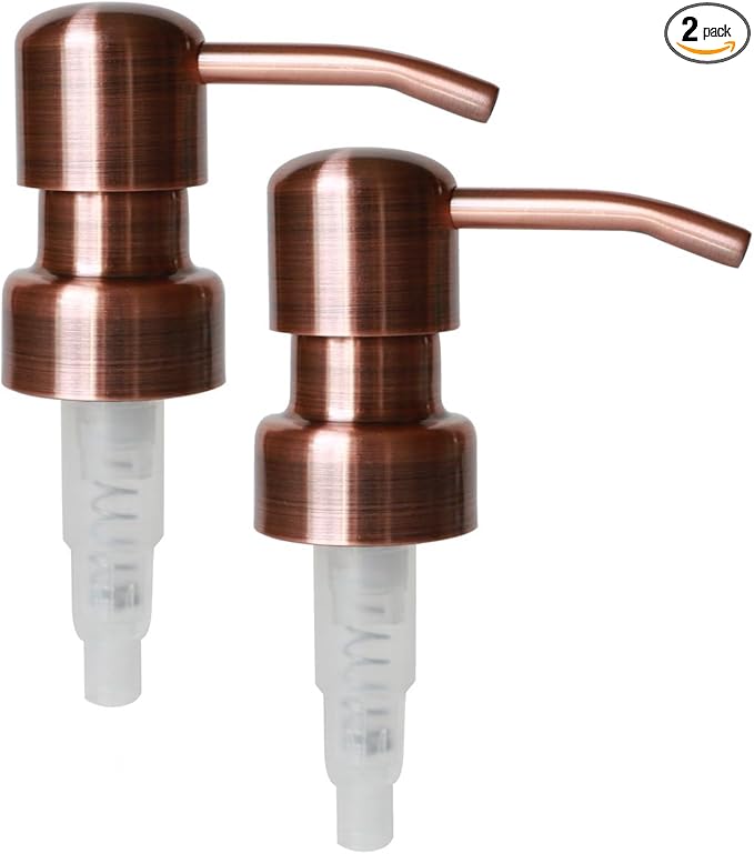 Copper Soap and Lotion Replacement Pump - Bird Head - Two Pack