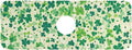 Kitchen Sink Splash Guard 1 PC 14.7 Inch Sink Faucet Mat Splash Guard for Bathroom Countertop Water Absorbent Foldable Cuttable Soft Washable Saint Patricks Green Clovers