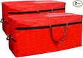 Christmas Tree Bag 4FT/5FT Small Christmas Tree Storage Bag Waterproof Tearproof with 4 Handles Easy to Transport/Organize Red 2 Pack