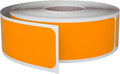 Blank Write-on Labels 3x1 inch (7.5cm x 2.5cm) Neon Orange Sticker Label Roll, 250 Pack by Royal Green