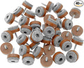 ALIMITOPIA 40pcs Screw-on Furniture Felt Pad Chair Glide Slider Hardwood Floor Protector for Wooden Leg Feet of Chair Table Furniture(Φ28mm or 1.1";Brown)