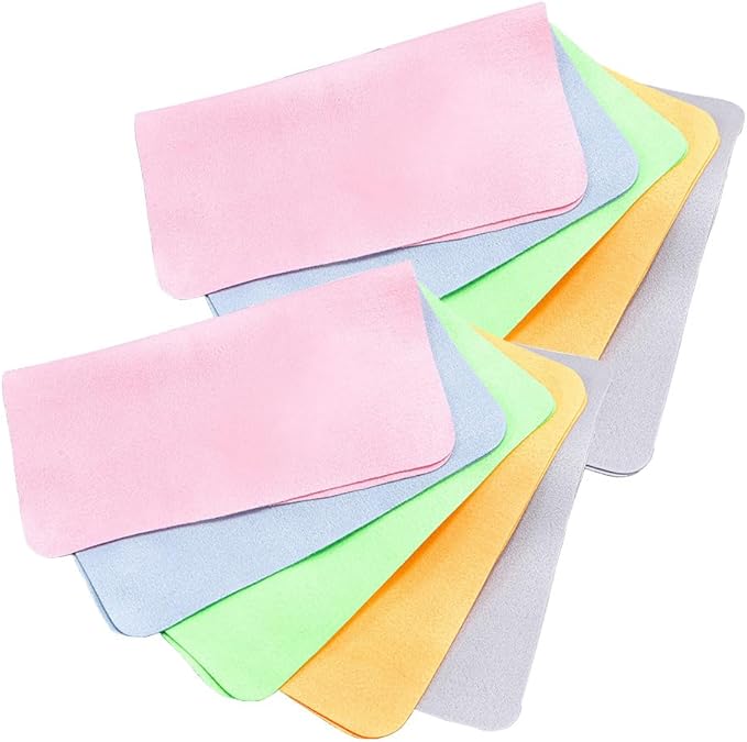 Shammy, Eye Glass Clean Cloths,Very Absorbent and Very Soft, Thickened 230GSM,10 Pack,Glasses Cleaner Cloth.
