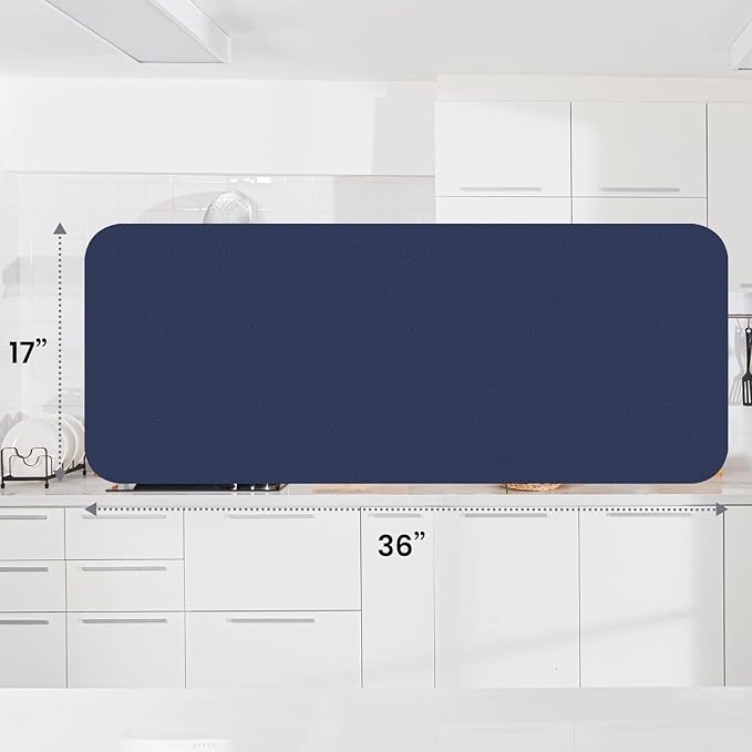 WISELIFE Dish Drying Mat Super Absorbent Drying Mat Large Dish Drying Mats for Kitchen Counter Easy Clean Dish Mat Kitchen Drying Mat18"x 36" Classic Blue