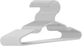 Baby Hangers for Closet 50 Pack Light Gray Plastic Kids Children's Clothes Hangers Non-Slip (Light Gray, 50)