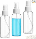 ZEJIA 3 Pack Small Spray Bottle, 2.7oz/80ml Travel Spray Bottle, Empty Fine Mist Spray Bottles, Refillable Mini Spray Bottles with Labels
