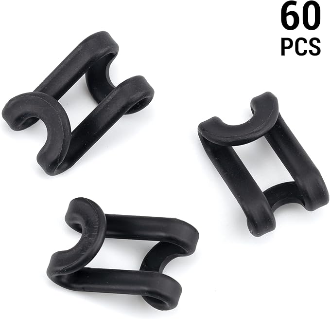 60 Pack S Shape Clothes Hanger Connector Hooks Hanger Extender Clips Mini Space Saver Hanger Clothes Hanger Extender Connector Hook Space Saving Cascading Hanger Organizer Hanger Connection Hook Black