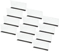 PATIKIL 6 Pack Shelf Dividers for Closet Organization, 9.8x1.57x4.7 Acrylic Magnetic Closets Separator Kitchen Cabinet Shelves Under Bed Blocker for Bedroom Kitchen Office, Clear