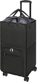 Bukere Extra Large Rolling Laundry Basket with Wheels, 90L Freestanding Collapsible Laundry Hamper Bag for Clothes Storage, Removable Wheeled Cart for College Dorm Apartment Laundry Room Bathroom