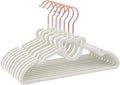 30 Pack Gray Velvet Baby and Kids Clothes Hangers - 12.6in for Ages 4-10, with Cute Bear, Rotating Rose Gold Hook, Non-Slip, Space-Saving Slim Felt Hangers for Toddler Coats, Jackets, Dresses