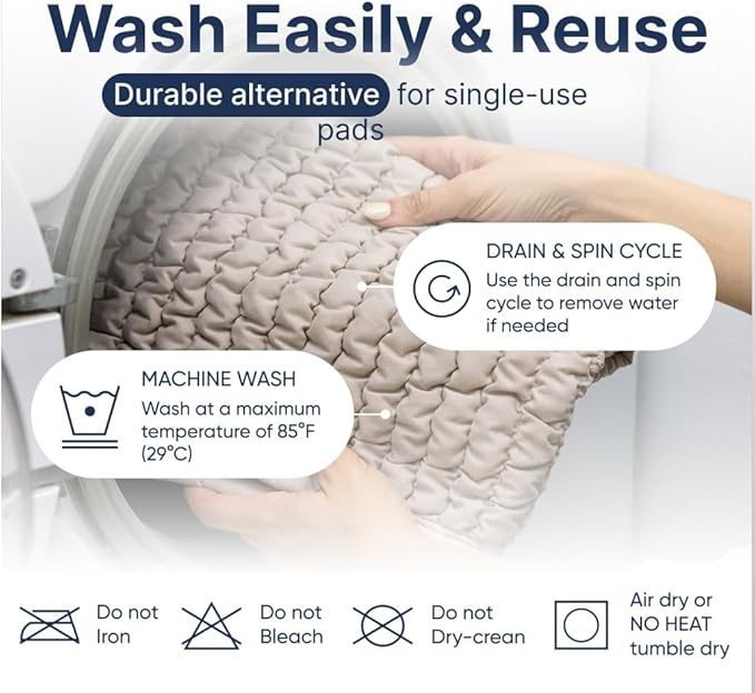 PAULATO BY GA.I.CO. Waterproof Chair Pad – 24x20 Reusable Seat Cover for Car or Wheelchair – Machine Washable Protector for Incontinence – Absorbent Changing Cushion for Elderly Care - Macadamia
