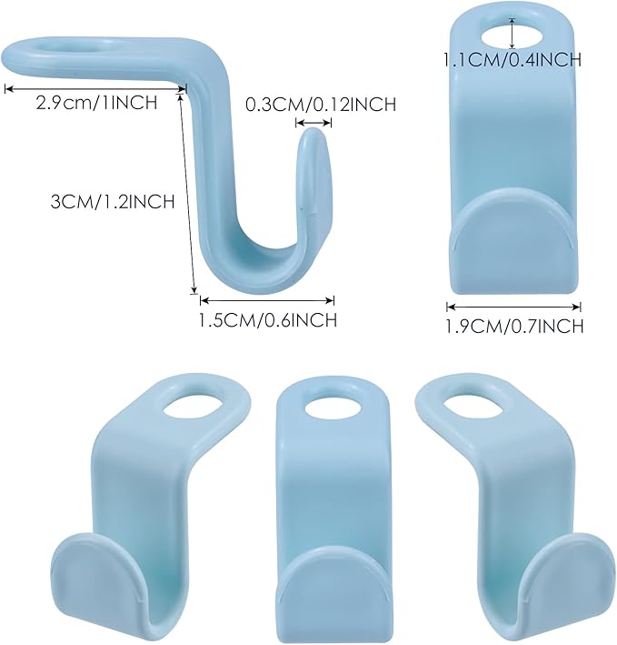 Clothes Hanger Connector Hooks Plastic Cascading Hangers Saving Organizer Hanger Hooks for Heavy Duty Clothes Closet Christmas Gift(40 Pieces)
