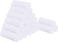 Sunny zzzZZ 24 Pack Kitchen Dishcloths - Does Not Shed Fluff - Reusable Dish Towels, Dish Cloths, Super Absorbent Coral Fleece Cleaning Cloths, Nonstick Oil Washable Fast Drying, 10 x 10 Inch (White)