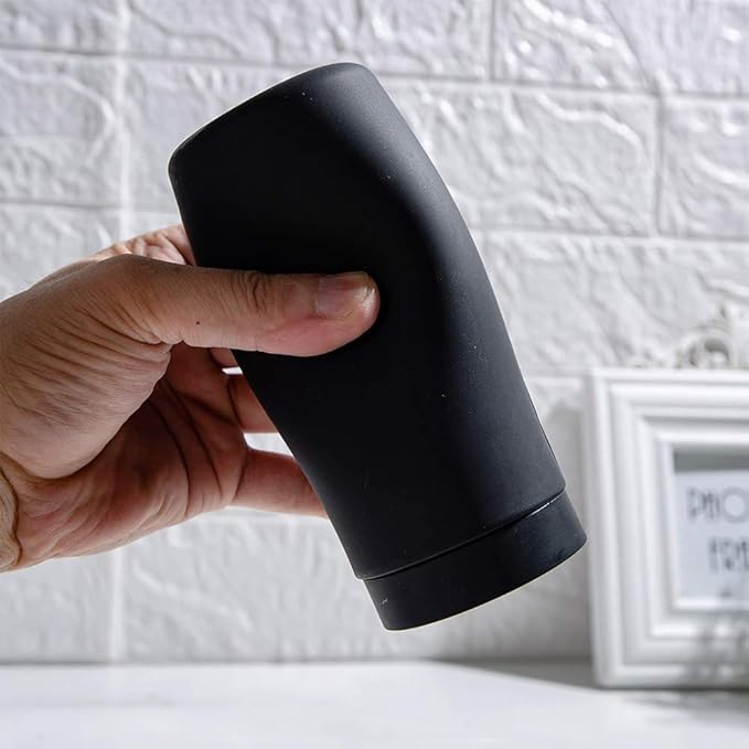Dishwashing Soap Dispenser,Dishwashing Liquid Dispenser,Dish Detergent Dispenser,Dish Soap Silicone Squeeze Bottle for Kitchen and Bathroom. (Black)