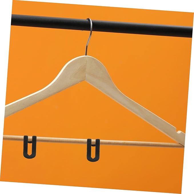 Amosfun 20pcs Space Saving Hanger Connector Hooks Slip Coat Rack Closet Hooks for Space Saver