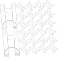 Clothes Hanger Connector Hooks S Shaped 1.57 Inch Transparent Space Saving Hanger Hooks for Closet Organization and Multi-Layer Clothes Hanging 60 Pack