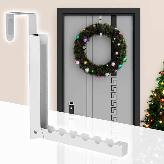 ZMBESUP Over The Door Hanger Folding Clothes Drying Rack, Folding Hanging Coat Rack for Indoor Laundry Room Compact Small Space Foldable Portable Clothing Hanger Hook Collapsible- 2 Pack (White)