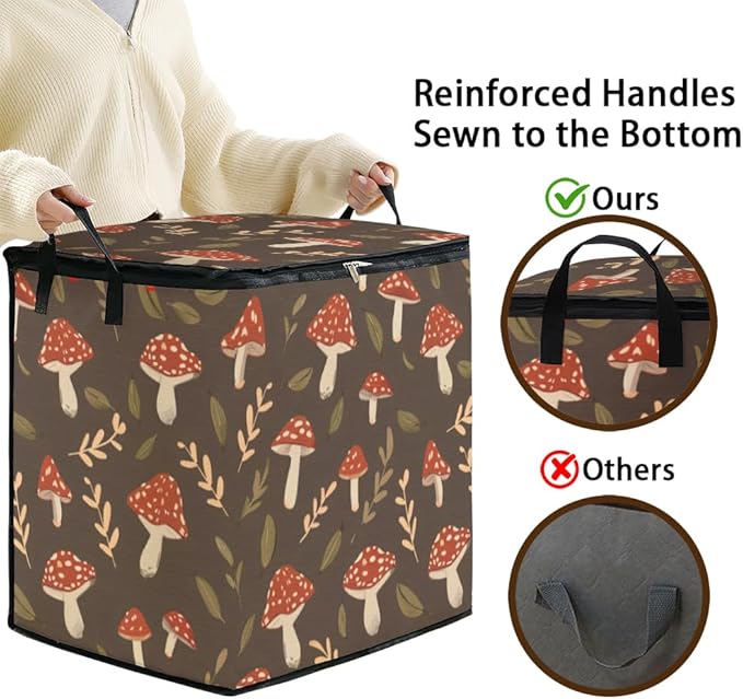 2pcs closet organizers and storage under bed,clothing blanket sweater sheet bedding comforter duvet quilt pillow toy storage bags with lids,dorm room essentials for containers 95L