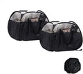 Collapsible Laundry Basket, 90L Foldable Pop-up Laundry Hamper with Reinforced Handles, Tear Proof Mesh Dirty Clothes Hamper for Laundry (Black, 2PCS)