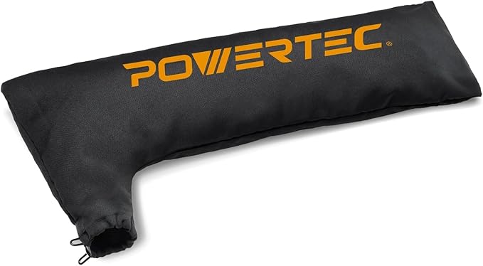 POWERTEC 72040 Table Saw Dust Collector Bag Fits 10" Tablesaws w/ 2.5" Dust Port and Dual Universal Featherboards for Multi-Functional Woodwork w/Flex and Miter Lock – 2 Pack (Double Stack Edition)
