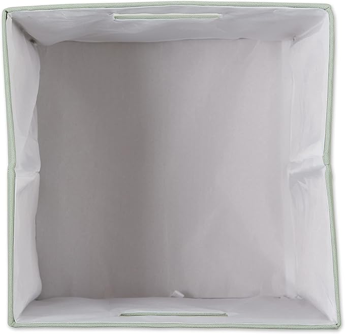 DII Collapsible Polyester Storage Cube, Solid, Lightweight and Durable, Large Square, 13x13x13, Mint