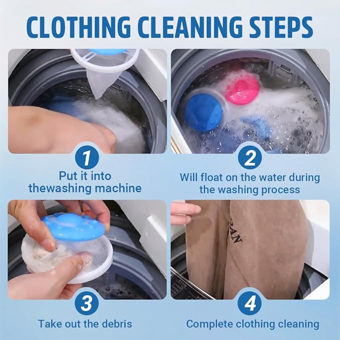 3Pcs Floating Hair Filtering Mesh Removal, 2026 New Floating Hair Catcher, Upgraded Washing Machine Lint Filter for Laundry, Reusable Pet Hair Remover for Home Use (3)