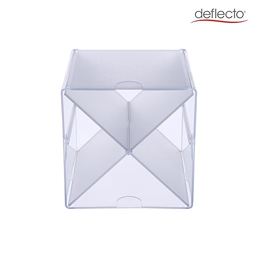 Deflecto Stackable Cube Organizer - X Divider, Clear (350201-AMZ)