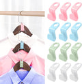 100 PCS Hanger Connector Hooks - 2024 New Space Saving Hangers for Closet Organizers and Storage Hangers Hooks,Hanger Clips Plastic Hangers for College Dorm Room Essentials (Multicolor)