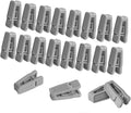 20 Pack Plastic Finger Clips for Hangers,Slim-line Finger Clips Plastic Hanger Clip for Velvet (Gray)