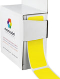 ChromaLabel 1 x 3 Inch All Purpose Permanent Color Code Rectangle Labels, 250 Labels per Dispenser Box, Yellow
