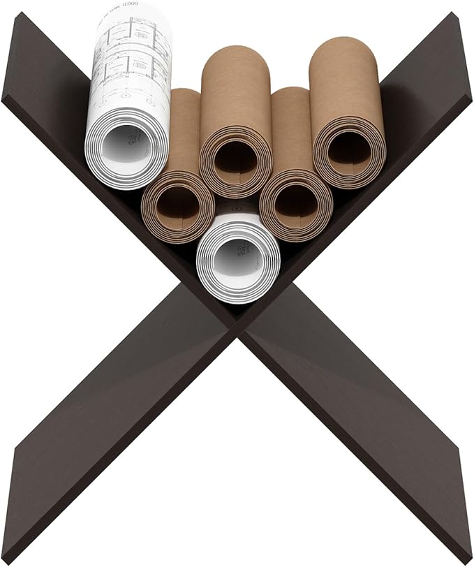 Furinno Cubicle Cube Insert, X-Shelf Cube Organizer, Fits into Furinno Extra Thick Cubes, for Organizers and Storage, Black Dark Oak (Does not fit IKEA Kallax Shelving)