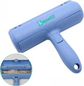 Pet Hair Remover Roller – Reusable Self-Cleaning Fur Removal Tool for Dogs & Cats – Ergonomic & Eco-Friendly Lint Roller for Couch, Carpet, Bed, Car Seat & More (Blue)