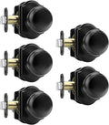 Haidms Black Closet Door Knobs Interior, Passage Interior Door knobs, Matte Black Indoor Closet Doorknobs for Closet or Hall (5 Pack)