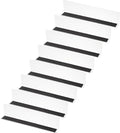 PATIKIL 8 Pack Shelf Dividers for Closet Organization, 11.1x1.2x2.4 Acrylic Magnetic Closets Separator Kitchen Cabinet Shelves Under Bed Blocker for Bedroom Kitchen Office, Clear