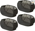 LATERONON 4 Pcs Mesh Popup Laundry Hamper, Opening Laundry Basket,Popup Laundry Basket with Durable Handles,Foldable Pop-up Mesh Hamper Dirty Clothes Basket for Clothes & Laundry-Home Organization