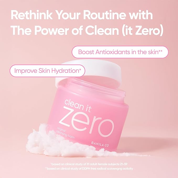 BANILA CO Clean it Zero Original Cleansing Balm Big Size | Korean Makeup Remover, Cleansing Oil, Facial Cleanser for All Skin Types | Vegan | Made with Acerola Berry & Vitamin C (180ml / 6.08 fl.oz)
