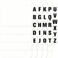26 Pcs Vinyl Record Dividers A-Z DVD CD File Alphabet Organizer Dividers with Alphabetical Tabs Storage Record Holder Index Card for Records Albums File (White)