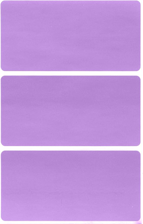 Royal Green Rectangular Stickers Color-Coding Labels for Organizing, Moving, and Storage Boxes 4" x 2" Stickers to Write On Name Tags, 300-Pack (Pastel Purple)