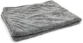 [Dreadnought] Microfiber Car-Drying Towel, Superior Absorbency for Drying Cars, Trucks, and SUVs, Double-Twist Pile, One-Pass Vehicle-Drying Towel (20"x30", Gray) 1-Pack