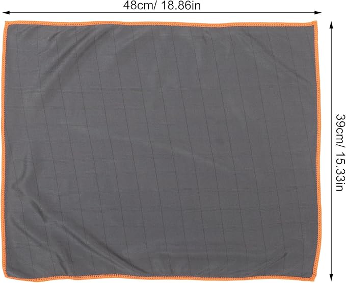 Cabilock Microfiber Cleaning Cloth Car Wipe Absorbent Window Glass Cleaning Rag Washable Orange Car Care Cloth for Interior and Exterior Detailing