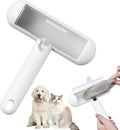 SHIMMURR Reusable Pet Hair Remover - Lint Roller for Dog & Cat Fur - for Furniture, Carpet, Clothing - Detachable Handle (White)